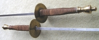 Pair mid-19th c. French foils with blades by Freidrich Horst
